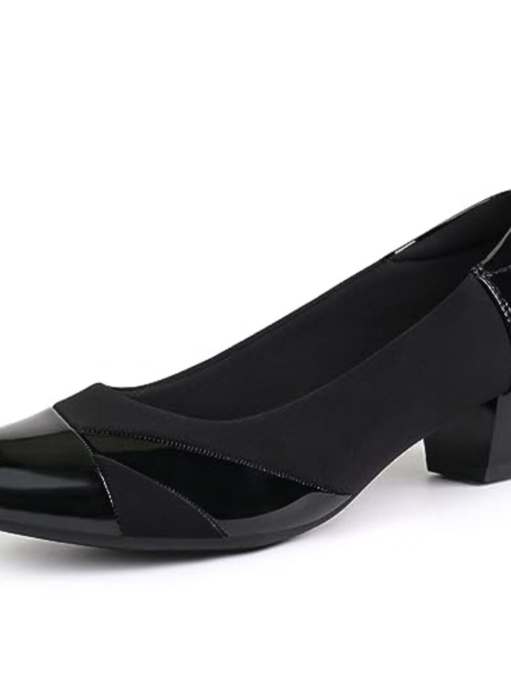 Women's Orthopedic Slip-On Loafers with Elastic Roomy Toe, Cushioned Low Heel,
